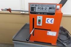 Ipsco International PCO-2 Pin Cut Off and Grinding Machine w Cabinet and Contents