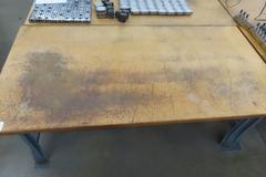 Work Bench, Wood Top, Metal Legs