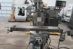 Bridgeport Series I-2HP Vertical Knee Mill, 2-Axis DRO, 9" x 48" Table, Power Table Feed