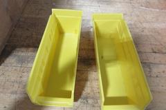 Plastic Stacking Bins 11" x 3.5" x 3.5", Approx 100+