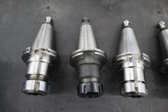CT50 Taper Tool Holders: (5) ER40 Collet Holders, Haas Retention Knobs