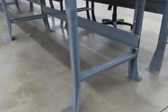 Work Bench, Wood Top, Metal Frame