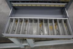 Huot Drill Index, Wire Gauge Drills, 5 Drawer