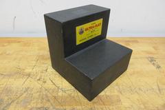George Scherr Co. Ultra-Flat Stepped Black Granite Surface Plate, 9" x 9" x 9" with 5" x 4" Step
