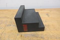 Rahn Black Granite Stepped Surface Plate 12" x 6" x 9" with Step Heights 2", 7", 9"