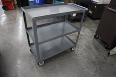 Uline Metal Tool Cart, 3 Shelves