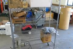 Metro Style Cart w 5 Shelves and Contents