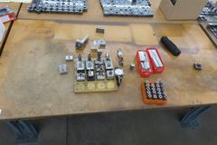 Work Bench, Wood Top, Metal Frame - NO CONTENTS