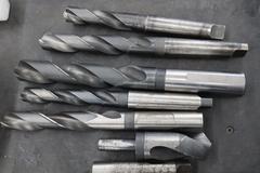 Large Straight Shank and Morse Tpaer Drills, Morse Taper Adapters