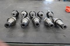 CT40 Taper Tool Holders (10) :(5) Schunk 3/4" Hydraulic Expansion Holders, (5) ER20 Collet Chucks