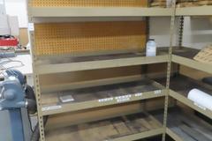 Adjustable Metal Shelves w Contents (2)