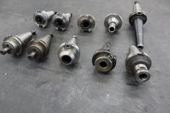 CT40 Taper Tool Holders: (3) Er2 Collet Holders, (2) Shell Mill Drivers, (5) End Mill Holders