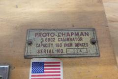 Proto-Chapman #6002 Calibrator Balance Beam Scale, Capacity 160 Inch Ounces, with Standard Weight Set