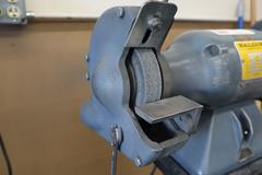 Baldor 7307 6" Double End Pedestal Grinder, 1/2 HP, Work Rests, Eye Shields, Single Phase