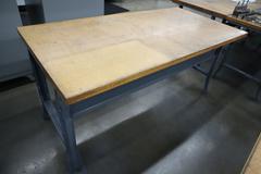 Work Bench, Wood Top, Metal Legs