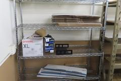 Metro Style Wire Cart w Contents Portable On Casters
