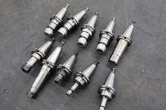 CT40 Taper Tool Holders: (4) Nikken Sk-16B, (1) Nikken SK-15B, (2) SK-6, (3) ER20 Collet Holders
