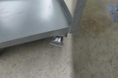 Metal Shop Cart with Wood Top & Locking Wheels