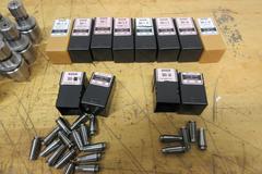 Nikken HSK32E Slim Chuck SK6 Tool Holders (18 pcs) with Various Size SK6 Collets