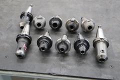 CT40 Taper Tool Holders: (10) End Mill Holders