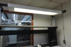 Adjustable Work Bench and Light w Power Strip
