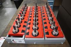 Haimer HSK40 Shrink Fit Tool Holders - 27 with Tool Rack (Fit Roders in this Auction)