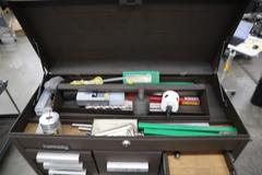 Kennedy 3-Tier Portable Tool Cabinet with Contents: Assorted Cutting Tools and More