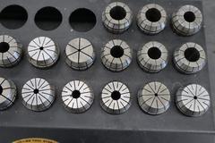 ER40 Flex Collets with Huot Divider Rack