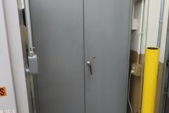 Heavy Duty Steel 2 Door Portable Cabinet on Casters- Contents Included