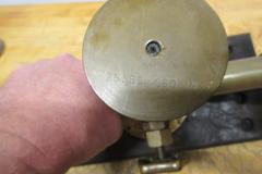 Star Brass Mf'g Co. ***Antique*** Single Range Deadweight Gage Tester with 74.5 Lbs of Brass Weight Sets in Original Wooden Boxes