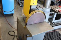 Kalamazoo Combination Belt and Disc Grinder, 12" Disk, 6" Belt w Metal Stand Work Tables