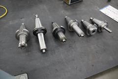 CT50 Taper Tool Holders: (6) Assorted, with Haas Retention Knobs