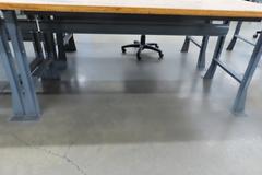 Work Bench, Wood Top, Metal Legs