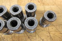 Nikken HSK32E Slim Chuck SK10 Collet Tool Holders (7 pcs), with (25) Various Size SK10 Collets, **Collets New In Packages**