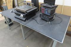 Heavy Duty Steel Table w Plastic Surface - NO CONTENTS