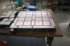 Tecnomagnete Electronic Magnetic Workholding Chuck with Control and Magnetic Blocks, 14" x 16" Base