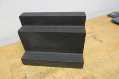 Rahn Black Granite Stepped Surface Plate 12" x 6" x 9" with Step Heights 2", 7", 9"