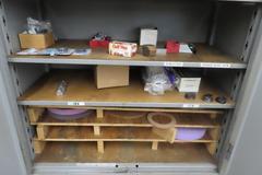 Lyon 2-Door Metal Cabinet w Contents