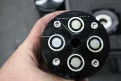 PQi Quality Master Setting Ring Gages, Magnetic Backs, 1" and 1.5" with CT40 Taper .5" Test Holder