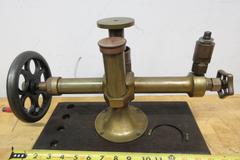 Star Brass Mf'g Co. ***Antique*** Single Range Deadweight Gage Tester with 74.5 Lbs of Brass Weight Sets in Original Wooden Boxes
