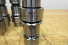 Nikken HSK32E Slim Chuck SK10 Collet Tool Holders (7 pcs), with (25) Various Size SK10 Collets, **Collets New In Packages**
