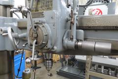 Cincinnati Bickford 4' x 9" Radial Arm Drill, Box Table, Power Elevation, Power Quill Feed, Coolant