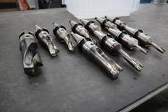 Komet Thru Spindle Coolant Insert Drills (9) ABS50 (1) ABS63 -All CT40 Taper Tool Holders