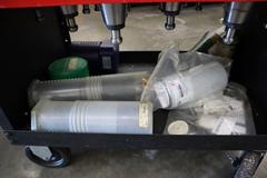 Huot 50 Taper Tool Cart with CT50 Tool Holders, Haas Retention Knobs, Step Clamps