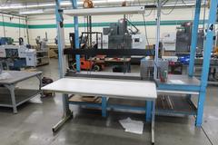 Adjustable Work Bench and Light w Power Strip