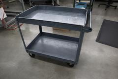 Metal Tool Cart, 2 Shelves