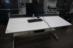 Work Bench with Formica Top, Lower Shelf, 110 Volt Power Strip - CONTENTS NOT INCLUDED