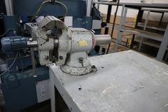 Arbor Press, E-Z Tapper and Bench Vise on Steel Table