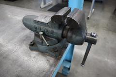 Midwest Crane Heavy Duty Mold Table with Overhead Crane, 4,000 #Capacity, CM Lodestar 2 Ton and 1/2 Ton Hand Chain Hoists 