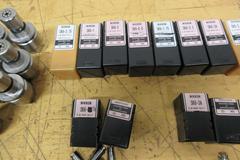 Nikken HSK32E Slim Chuck SK6 Tool Holders (18 pcs) with Various Size SK6 Collets